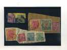 - ENSEMBLE DE TIMBRES DES INDES ANGLAISES SUR FRAGMENT  . REGNE DE GEORGE V - 1911-35 Koning George V