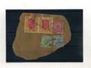 - ENSEMBLE DE TIMBRES DES INDES ANGLAISES SUR FRAGMENT  . REGNE DE GEORGE V - 1911-35 King George V