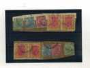 - ENSEMBLE DE TIMBRES DES INDES ANGLAISES SUR FRAGMENT  . REGNE DE GEORGE V - 1911-35 King George V