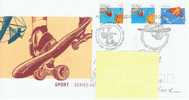 AUS+ Australien 1990 Mi 1223-25 FDC Sport - Covers & Documents