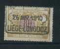 SP39 Met Stempel NORD-BELGE / LIEGE-LONGDOZ - Nord Belge