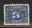 CANADA REVENUE - EXCISE TAX 3 CENTS BLUE - USED - VAN DAM # FX64 - Revenues