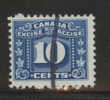 CANADA REVENUE - EXCISE TAX 10 CENTS BLUE - USED - VAN DAM # FX71 - Revenues