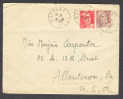 France Deluxe MOIBANS Isere 1948 Cover To Allentown Etats-Unis USA Marianne - Lettres & Documents