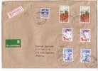 GOOD DENMARK " REGISTERED " A5 Postal Cover To ESTONIA 1992 - Good Stamped - Cartas & Documentos