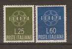 EUROPA /1959 /ITALIE N° 804/805 N** - 1959