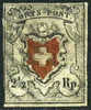 Switzerland #1 Used 2-1/2r Imperf From 1850 - 1843-1852 Timbres Cantonaux Et  Fédéraux