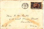 1939  Letter To USA  2 1/2 D. Pictorial Issue Stamp - Lettres & Documents