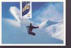 FRANCE CARTE MAXIMUM  NUM.YVERT 3460 SPORT JEUX OLYMPIQUES SNOWBOARD - 2000-2009