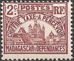 MADAGASCAR..1908..Michel # 8...MLH...Portomarken. - Strafport