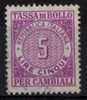 1957 / 62  - TASSA DI BOLLO PER CAMBIALI - LIRE  5  - Fil. Stella - Revenue Stamps