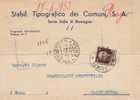 Santa Sofia Di Romagna  13.04.1933 - Card Cartolina - " Stab. Tipograf. Dei Comuni Di S.A. "   Firma - Reklame