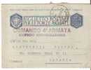36663)biglietto Postale Per Le Forze Armate In Franchigia Verso Catania + Annullo Militare N°1 - Poststempel