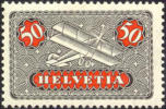 Switzerland C9 XF Mint Hinged Airmail From 1923 - Ongebruikt