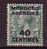 P3528 - BRITISH COLONIES MOROCCO II FRENCH ZONE Yv N°6 * - British Levant