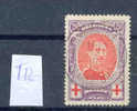 Belgie - Belgique Ocb Nr : 134 A  T12 !   (zie Scan) - 1914-1915 Rotes Kreuz