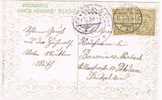 Postal Relieve LUXEMBURGO  1916. Marca Circular Ausland. Frei Gegeben - 1907-24 Coat Of Arms