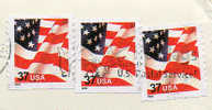 USA 2002 Stati Uniti United States Airmail To Italy FLAG Used Usato Usado COMPLETE COVER - Covers & Documents