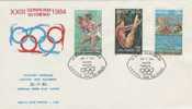 Malta-1984 Los Angeles Olympics FDC - Sommer 1984: Los Angeles