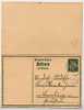 BAYERN P95/02 Antwort-Postkarte Moosburg-Bernburg 1915 Kat. 13,00 € - Enteros Postales