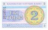 Kazakhstan - 2 Tyn 1993 Year- !!!  DIGIT NUMBER  Right  !!!-  UNC - Kasachstan