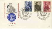 BELGIUM FDC COB 1125/27 REFUGIEES - 1951-1960