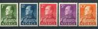 Norway 1959 - King Olav Complete Set Of 5 Stamps (unused) - Ungebraucht