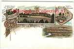 DEUTSCHLAND - ALLEMAGNE - GRUSS KAISER-WILHELMS-BURG - VIGNE - VIN - BIERE - Lithographed 1900 - RARE & INEDITE - UNSEEN - Bad Kösen