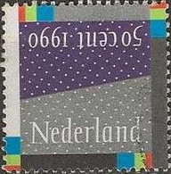 NETHERLANDS 1990 Christmas - 50c Falling Snow FU - Used Stamps