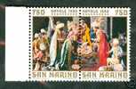 ● San  MARINO 1990  -  DITTICO  NATALE ** (MNH) - Unused Stamps