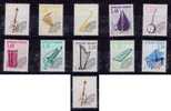 France 1992 Music Instruments IV Perforated 13 Yv. 213/223 MNH Perfect Mint Condition -Cat. 100€ - 1989-2008