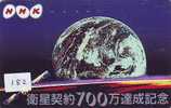 Télécarte Japon ESPACE (182)  GLOBE * SATELLITE * TERRESTRE * MAPPEMONDE * Telefonkarte Phonecard JAPAN *Erdkugel Globus - Raumfahrt