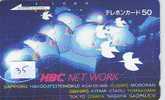 Télécarte Japon GLOBE (35)  MAPPEMONDE * Telefonkarte Phonecard JAPAN * Erdkugel Globus - Espacio