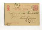 - LUXEMBOURG . ENTIER POSTAL SUR CP DE 1891 POUR LA BELGIQUE - Stamped Stationery