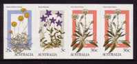 1986 - Australia WILDFLOWERS $1 Booklet Block 4 Stamps MNH - Mint Stamps