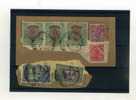 - ENSEMBLE DE TIMBRES DE L´INDE ANGLAISE SUR FRAGMENT . GEORGE V - 1911-35  George V