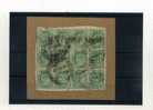 - BLOC  ABIME DE 12 TIMBRES DE L´INDE ANGLAISE SUR FRAGMENT . EDOUARD VII - 1902-11 King Edward VII