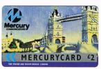 GRAN BRETAGNA (UNITED KINGDOM)   - MERCURY (GPT)   - THE TOWER AND TOWER BRIDGE LONDON CODE 10MERA  -  USED - RIF. 7005 - Mercury Communications & Paytelco