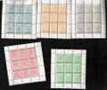 SERIE De 5x BLOCS MINI FEUILLETS 1955 SUEDE EXPOSITION PHILATELIQUE STOCKHOLMIA 55 COTE NSC MINIMUM 180 EURO - Full Sheets & Multiples