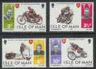 ISLE OF MAN 1974 MNH Stamps Motor Cycles 40-43 #4807 - Motorräder