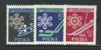 POLAND 1956 MICHEL NO 956-958 MNH - Unused Stamps