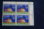 XXI OLYMPIADES  CANADA  JEUX OLYMPIQUES  MONTREAL 1976 BLOC 4 TIMBRES NEUFS ** SPORT CANOE - Sommer 1976: Montreal