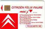 CITROEN PARIS 50U SO2 08.91 ETAT COURANT (Verso Sale) - 1991