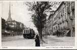 Piemonte Torino CORSO S.MAURIZIO E MOLE ANTONELLIANA CALIBRATORE PER ALLINEAMENTO Cartolina Usata 1926 - Mole Antonelliana