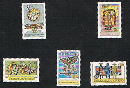 CECOSLOVACCHIA (CZECHOSLOVAKIA) - YVERT 1230.1234  -1962  ESPOSIZ. FILATELICA INTERNAZ. 'PRAGA 1962'  - NUOVI (MINT)** - Unused Stamps