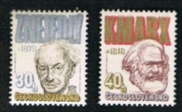 CECOSLOVACCHIA (CZECHOSLOVAKIA) -  SG 2383.2384    -  1978 CULTURAL ANNIVERSARIES (COMPLET SET OF 2) (MINT) ** - Nuevos