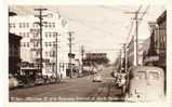 North Bend OR, Sherman St Business District, Auto Hotel Signs, On C1940s Vintage Real Photo Postcard - Other & Unclassified
