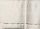 DRAP BLANC METIS OU COTON - CHIFFRE D. C. - 170 X 280 - JOURS - Bed Sheets