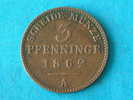 3 PFENNINGE 1862 A / KM 482 ( For Grade, Please See Photo ) ! - Taler & Doppeltaler