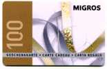 @+ Carte Cadeau - Gift Card : SUISSE - MIGROS - RUBAN JAUNE. - Treuekarten